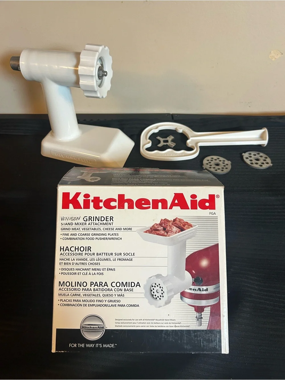 KitchenAid FGA Food Grinder Stand Mixer Attachment – New Unused Complete